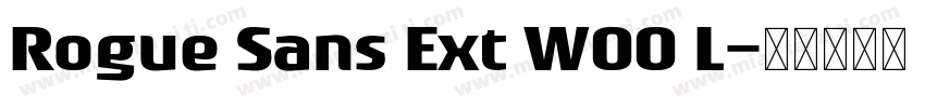 Rogue Sans Ext W00 L字体转换